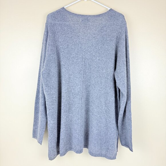 NWT Magaschoni 100% Cashmere V-Neck Pullover Sweater | Women’s 2X - Picture 2 of 10